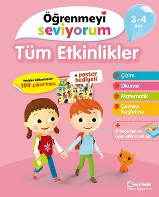 Öğrenmeyi Seviyorum-Tüm Etkinlikler 3-4 Yaş | Uçanbalık Yayıncılık