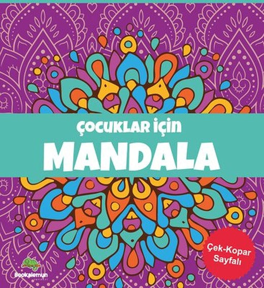 Çocuklar İçin Mandala - Mor | Leopar Yayınları (İnce Kapak)