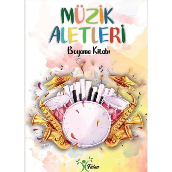 Müzik Aletleri - Boyama Kitabı | Fidan (Ciltsiz)