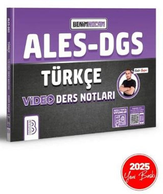 2025 ALES DGS Türkçe Video Ders Notları | Benim Hocam Yayınları (Ciltsiz)