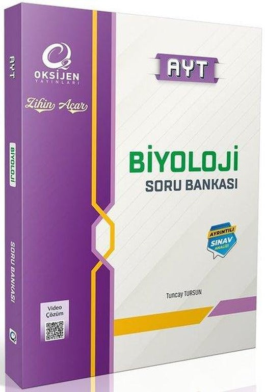 Oksijen AYT  Biyoloji Soru Bankası | Oksijen Yayınları - Eğitim (İnce Kapak)