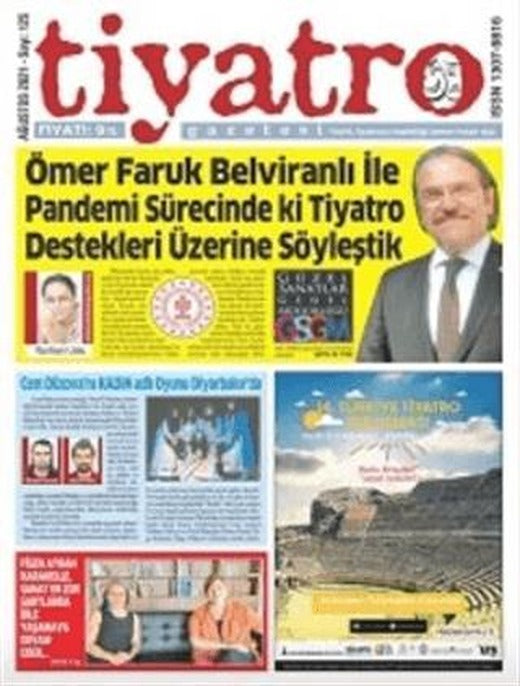 Tiyatro Gazetesi Sayı: 125 Ağustos 2021 | Tiyatro Gazetesi (Ciltsiz)
