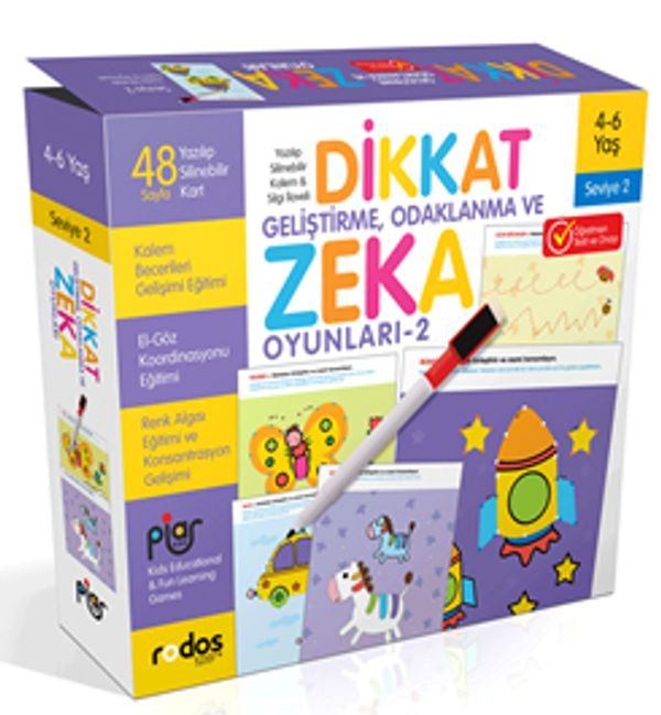 Dikkat Geliştirme, Odaklanma ve Zeka Oyunları Seviye 2 | Piar Kids
