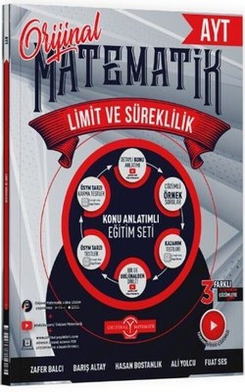 AYT Matematik Limit ve Süreklilik | Orijinal Yayınları (İnce Kapak)
