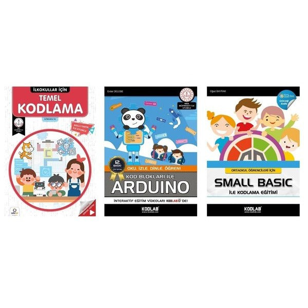 Ortaokullar için Kodlama Seti - 3 Kitap Takım | Kodlab (İnce Kapak)