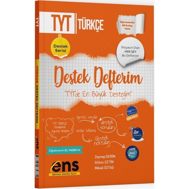 TYT Türkçe Destek Defterim | ENS Yayınları (Ciltsiz)