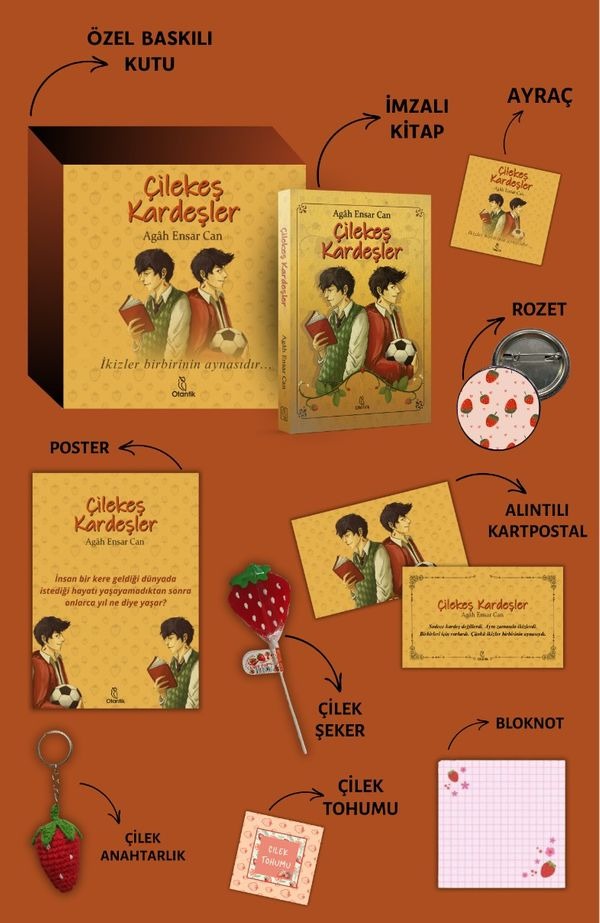 Çilekeş Kardeşler Özel Kutulu Set | Otantik Kitap (Ciltsiz)