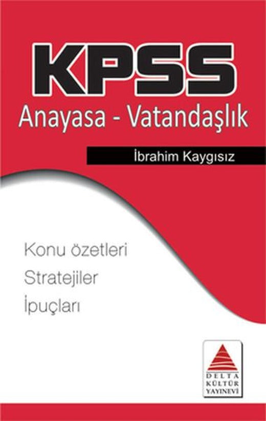 KPSS Anayasa- Vatandaşlık Strateji Kartları | Delta Kültür-Eğitim (İnce Kapak)