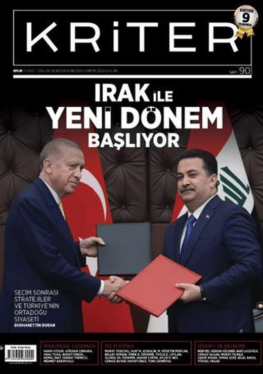 Kriter Aylık Siyaset Toplum ve Ekonomi Dergisi: Sayı 90 - Mayıs 2024 | Kriter Aylık Siyaset Toplum ve Ekonomi Dergisi Yayınları (Ciltsiz)