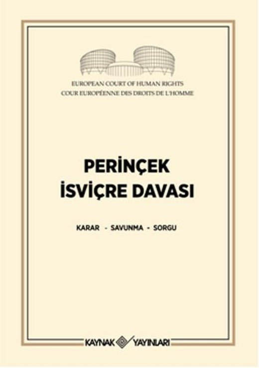 Perinçek İsviçre Davası | Kaynak Yayınları - Siyaset Dizisi (İnce Kapak)