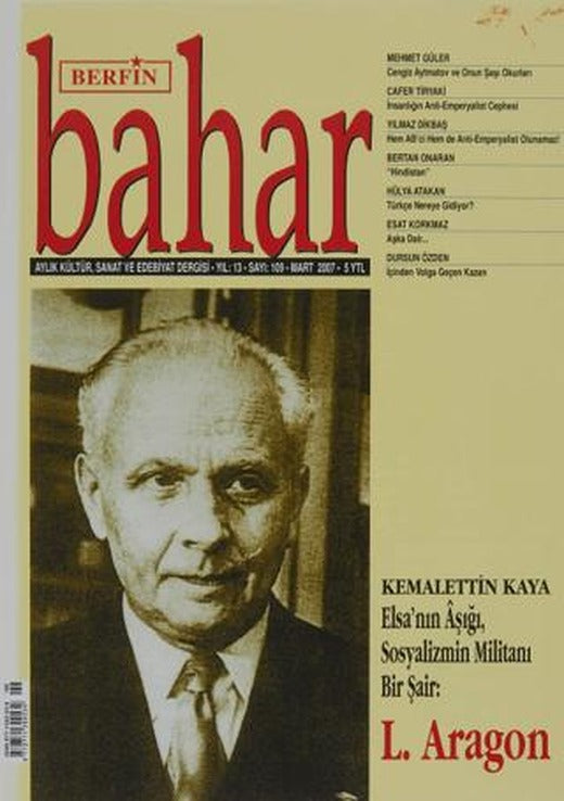 Berfin Bahar Aylık Kültür, Sanat ve Edebiyat Dergisi Sayı: 109 | Berfin Bahar Dergisi (Ciltsiz)