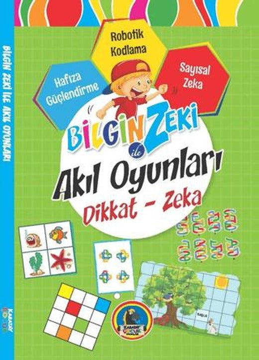 Bilgin Zeki ile Akıl Oyunları Dikkat Zeka - Yeşil Seri