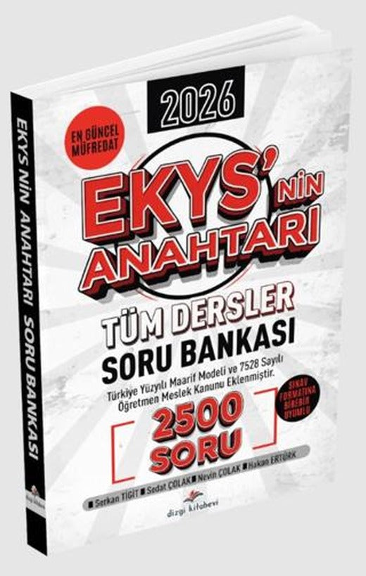2026 MEB EKYS Müdür ve Müdür Yardımcılığı EKYS'nin Anahtarı Tüm Dersler Soru Bankası | Dizgi Kitap (Ciltsiz)