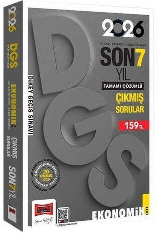 2026 DGS Sayısal - Sözel Yetenek Son 7 Yıl Çıkmış Sorular Ekonomik Baskı | Yargı Yayınları (İnce Kapak)