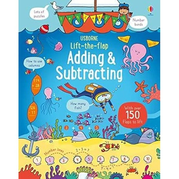 Lift-the-Flap Adding and Subtracting | Usborne (Ciltli)
