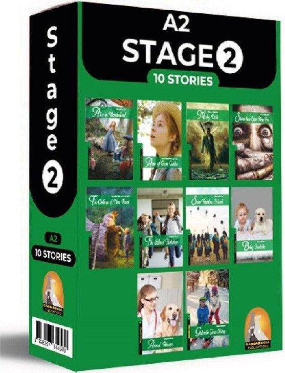 İngilizce Hikaye Stage 2 10’lu Hikaye Seti Kutu Tanıtım (A2) Seviyelerinde