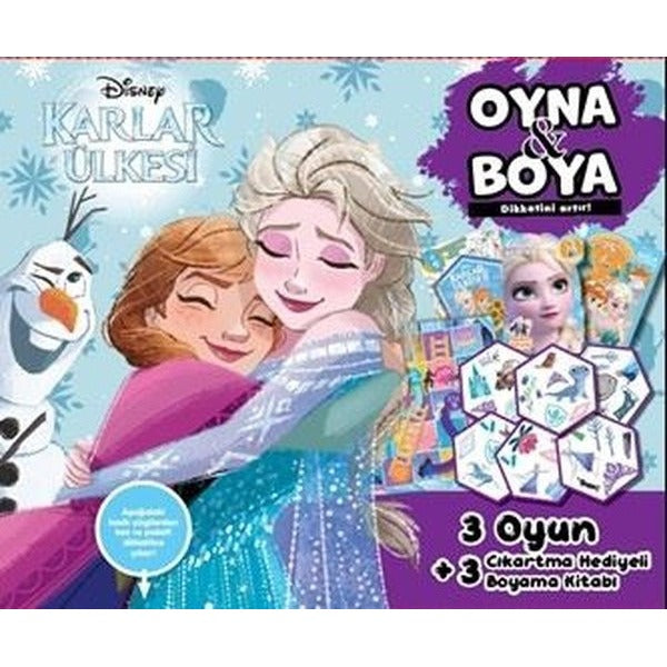 Disney Karlar Ülkesi - Oyna & Boya - Kutulu Set | Doğan Çocuk (İnce Kapak)