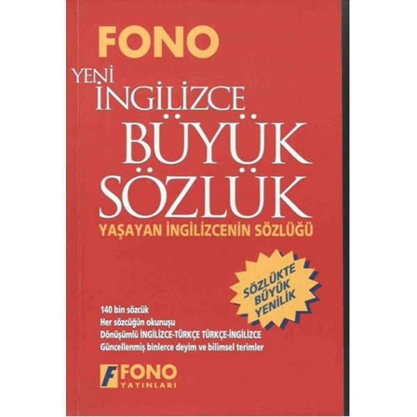 Yeni İngilizce Büyük Sözlük | Fono Yayınları (İnce Kapak)