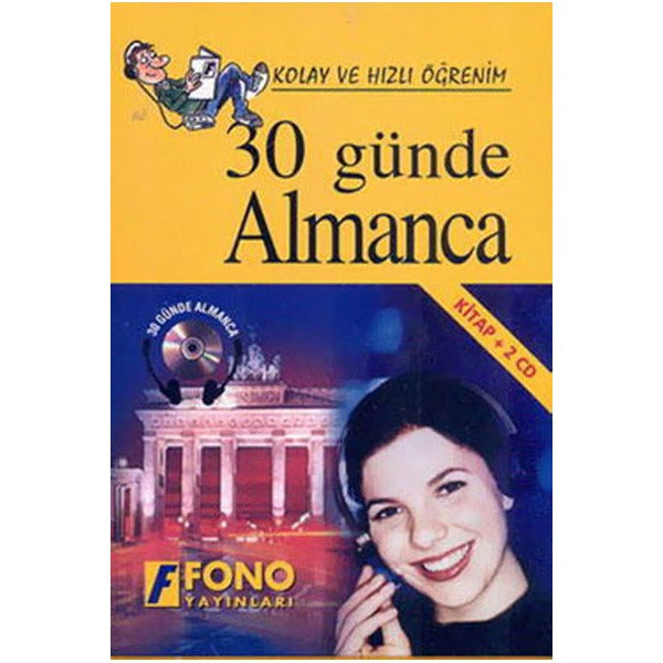 30 Günde Almanca-1 Kitap+2 CD - Kutulu | Fono Yayınları