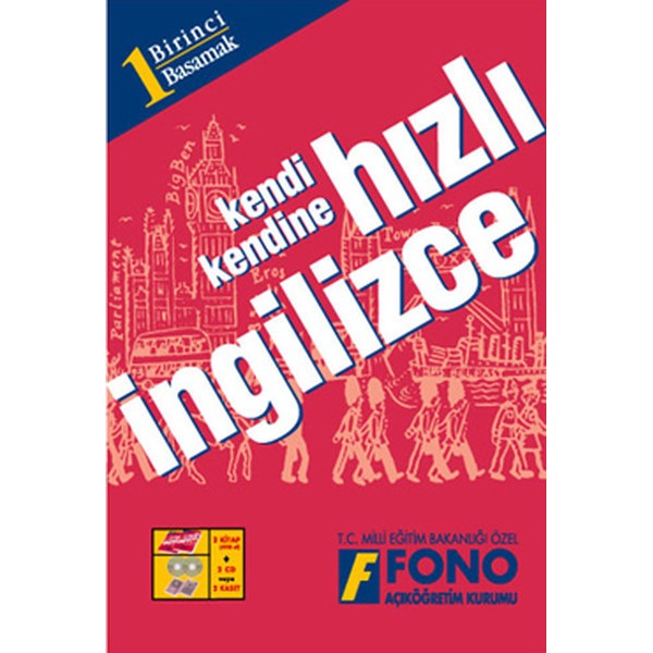 Hızlı İngilizce 1.Basamak Seti - Kutulu | Fono Yayınları