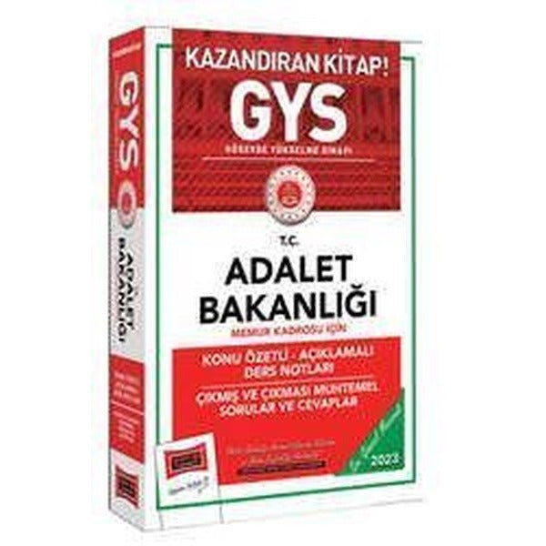 Yargı Yayınları 2023 Adalet Bakanlığı GYS Memur Kadrosu İçin Konu Özetli Açıklamalı Ders Notları Çıkması Muhtemel Sorular ve Cevaplar