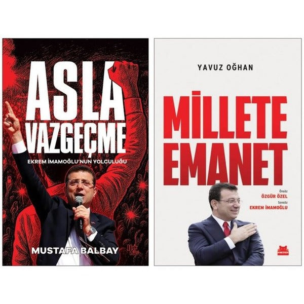 Asla Vazgeçme ve Millete Emanet Seti - 2 Kitap Takım | Halk Kitabevi (İnce Kapak)