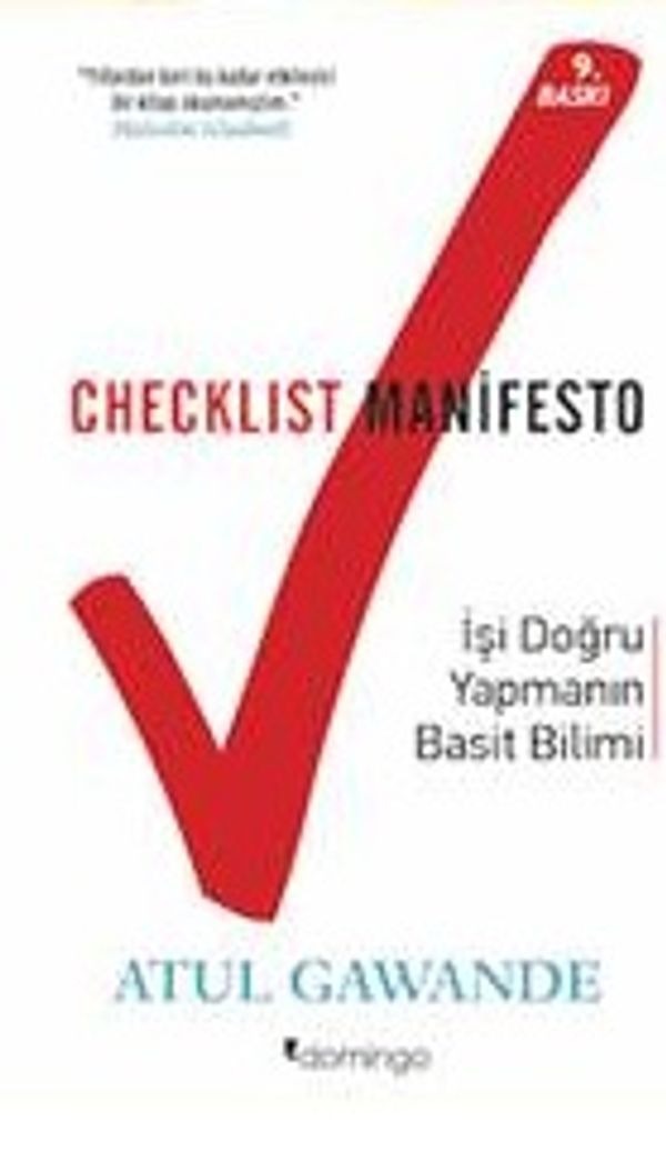 Checklist Manifesto-İşi Doğru Yapma | Domingo Yayınevi