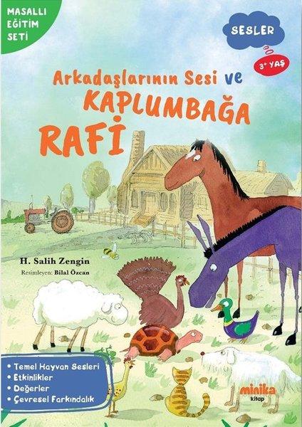 Arkadaşlarının Sesi ve Kaplumbağa Rafi - Sesler - Masallı Eğitim Seti | Minika Kitap (İnce Kapak)  - Resim 1