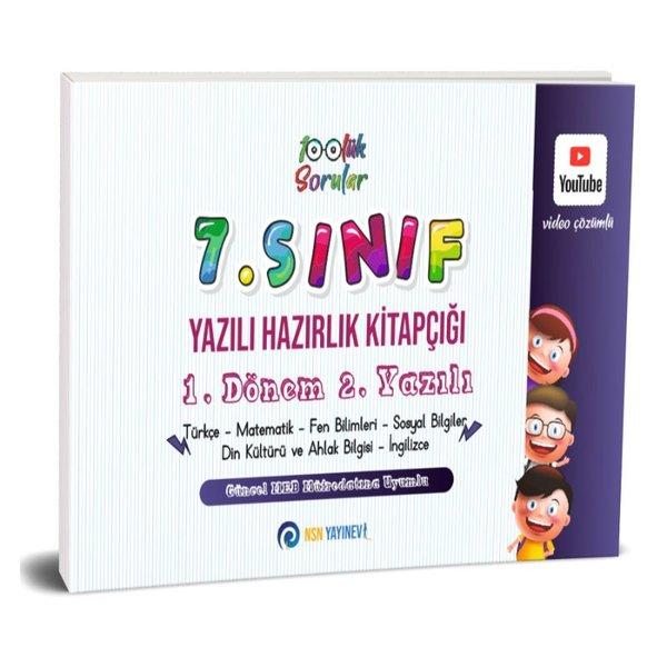 7. Sınıf Yazılı Hazırlık Kitapçığı  1. Dönem 2. Yazılı | NSN Yayınevi (İnce Kapak)  - Resim 1