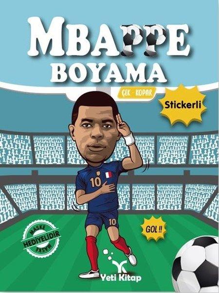 Mbappe Boyama - Çek Kopar Stickerli | Yeti Kitap (İnce Kapak)  - Resim 1