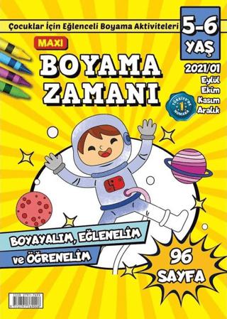 Maxi Boyama Zamanı 1 | Maxi Yayıncılık (Ciltsiz)  - Resim 1