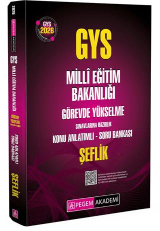 2026 GYS MEB Görevde Yükselme Sınavlarına Hazırlık Konu Anlatımlı Soru Bankası Şeflik | Pegem Akademi Yayıncılık (Ciltsiz)  - Resim 1