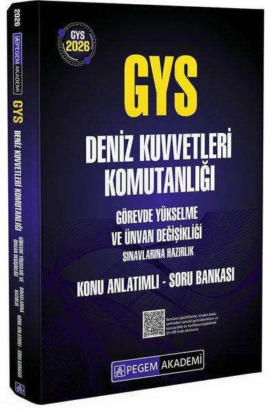 2026 GYS Deniz Kuvvetleri Komutanlığı Görevde Yükselme Konu Anlatımlı Soru Bankası | Pegem Akademi Yayıncılık (İnce Kapak)  - Resim 1