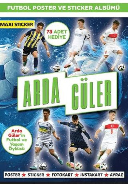 Arda Güler Poster ve Sticker Albümü 004 | Maxi Yayıncılık (Ciltsiz)