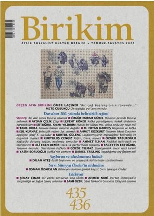 Birikim Aylık Sosyalist Kültür Dergisi Sayı: 435-436 Temmuz/ Ağustos 2025 | Birikim Yayınları (Ciltsiz)