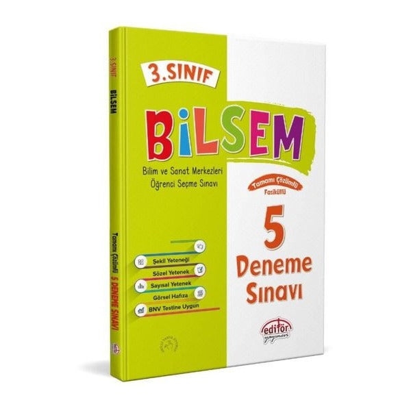 3. Sınıf Bilsem Çözümlü 5 Deneme Sınavı
