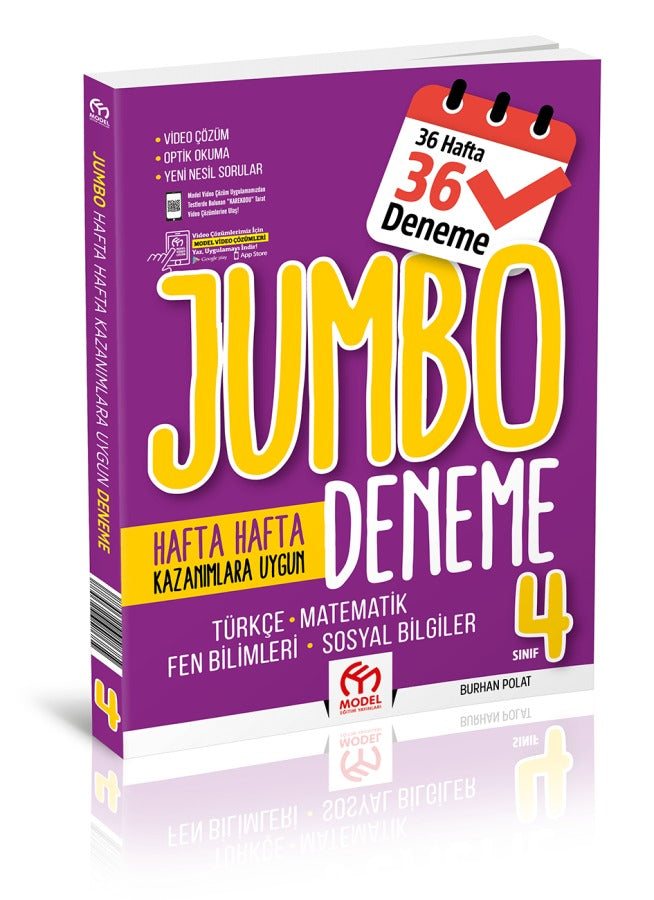 4.Sınıf Jumbo Tüm Dersler Deneme | Model Eğitim Yayıncılık (Ciltsiz)