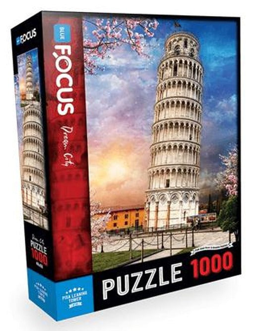 1000 Parça - Pisa Leaning Tower (Pisa Kulesi) | Blue Focus Yayınları
