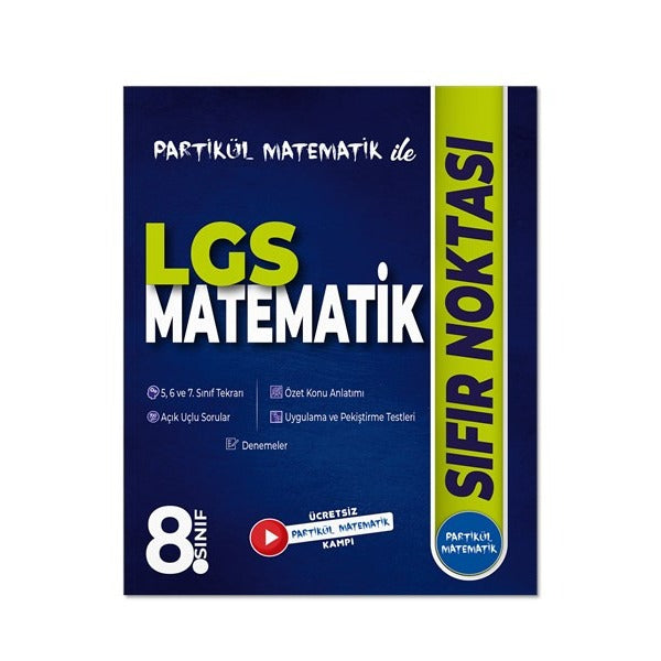Partikül Matematik ile 8. Sınıf LGS Matematik Sıfır Noktası | Partikül Yayınları (Ciltsiz)