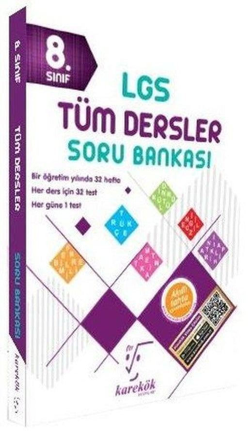 8.Sınıf Tüm Dersler Soru Bankası | Karekök Eğitim Yayın (İnce Kapak)