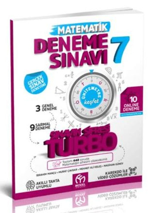 7. Sınıf Matematik Sınavın Şifresi Turbo 3 Genel 9 Sarmal Deneme Sınavı Model Eğitim Yayınları | Model Eğitim Yayıncılık (Ciltsiz)