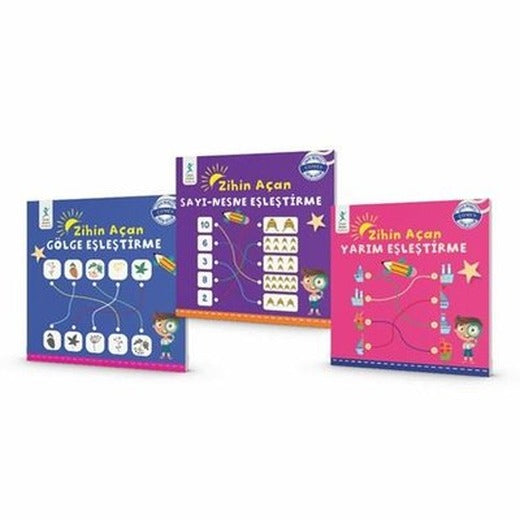 Zihin Açan Eşleştirme Seti - 3 Kitap Takım | Çocuk Gelişimi Yayınları (İnce Kapak)
