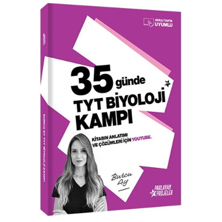 2026 YKS TYT 35 Günde Biyoloji Kampı - Burcu Ay Parlayan Projeler | Parlayan Projeler (İnce Kapak)