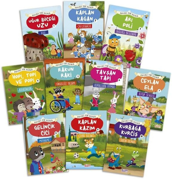 Ayetlerle Dini Değerler Seti - 10 Kitap Takım | Gülce Çocuk