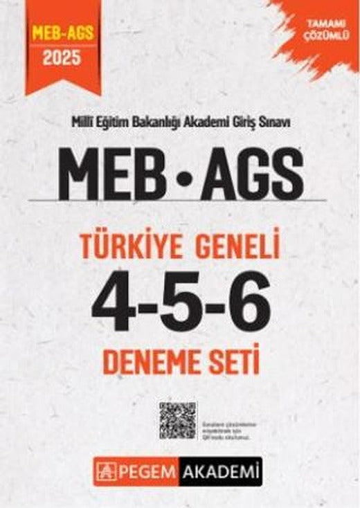 2025 MEB AGS Tamamı Çözümlü Türkiye Geneli 4-5-6 (3'lü Deneme Seti)