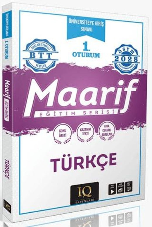 1. Oturum Maarif Türkçe Eğitim Serisi | IQ Yayınları (Ciltsiz)