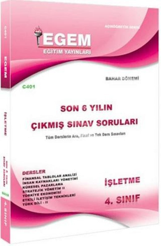 4. Sınıf İşletme Çıkmış Sınav Soruları