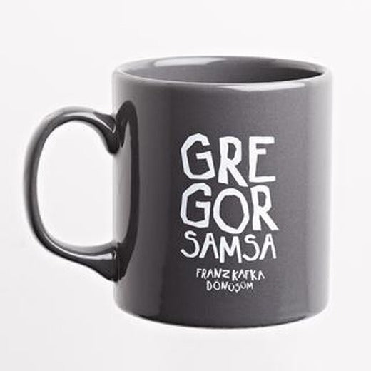 Kafka Dönüşüm Kupa (Gri Seramik) | Can Dükkan