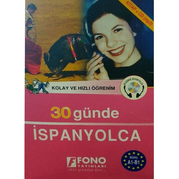 30 Günde İspanyolca Kitap+CD | Fono Yayınları (İnce Kapak)