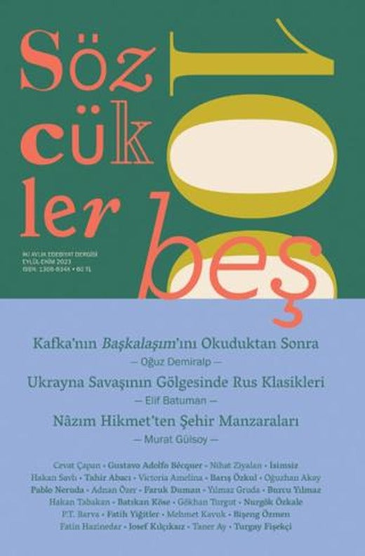 Sözcükler Dergisi Sayı: 105 Eylül - Ekim 2023 | Sözcükler Yayınları (Ciltsiz)